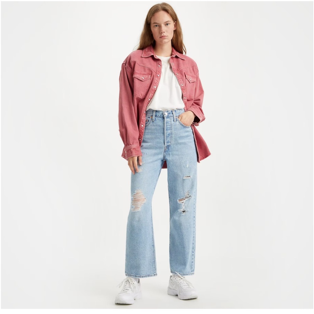 Levis Ribcage Straight Ankle Jeans